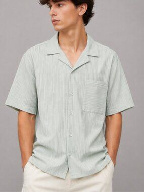 DRILL SOCIAL CLUB CAMP SHIRT LARGE
